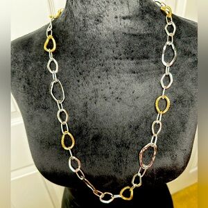 Mixed Metal Link Necklace